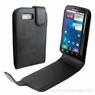 Leather Case, Ideal for Motorola Defy ME525
